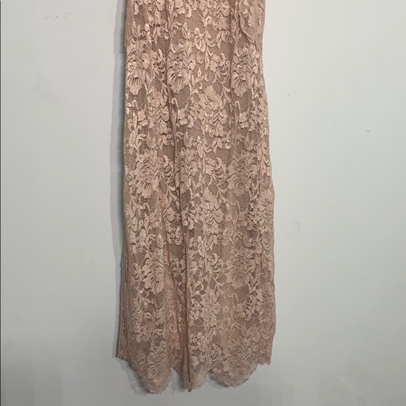 Nightcap Rose Pink Lace Victorian Open Back Mini Dress small cocktail 4 - Picture 7 of 11